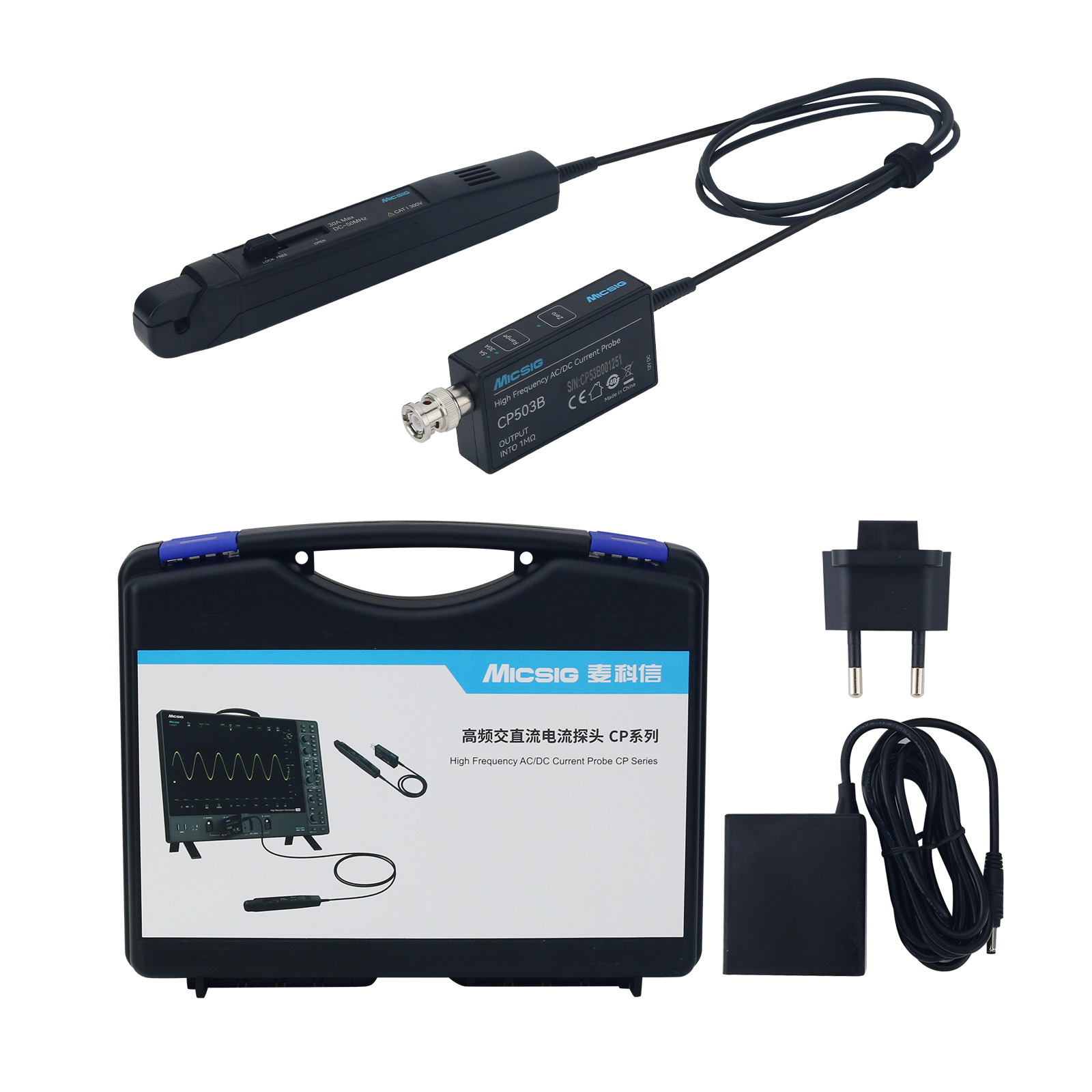 Current Probe Ac Dc 50Mhz Oscilloscope - Micsig CP503B 50MHz 5A/30A Çift Aralıklı