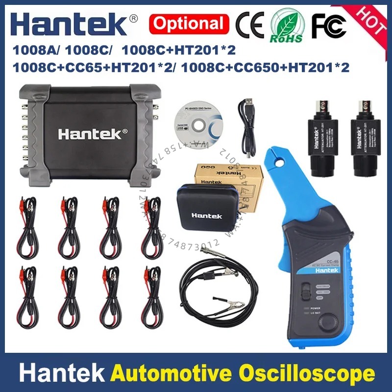 Hantek 1008c Araç Teşhis Cihaz - Automotive Diagnostic Oscilloscope 8 Channel incelemesi ve fiyatı